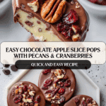 Chocolate Apple Slice Pops Recipe