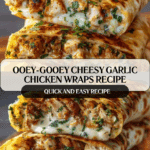 Ooey-Gooey Cheesy Garlic Chicken Wraps You’ll Devour Recipe