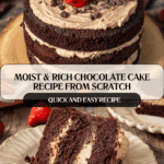 Perfect Chocolate Cake from Scratch: Moist, Rich, and Easy Recipe