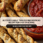 Buttery Garlic Twisted Breadsticks Recipe