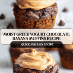 Greek Yogurt Chocolate Banana Muffins Recipe