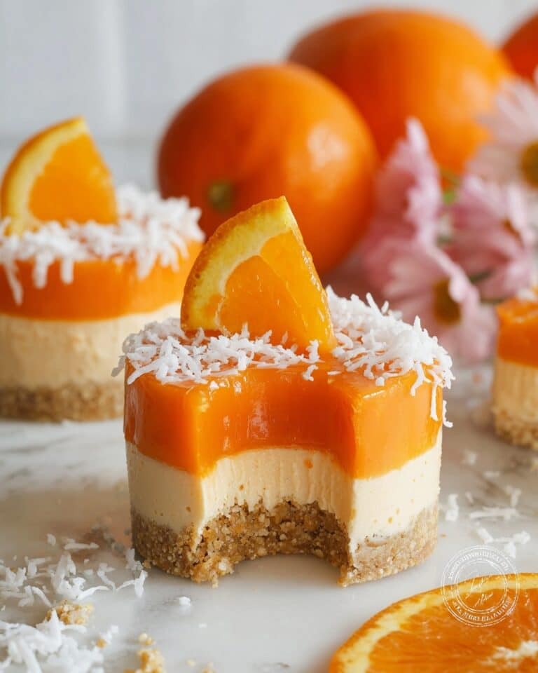 No-Bake Mini Orange Cheesecakes Recipe