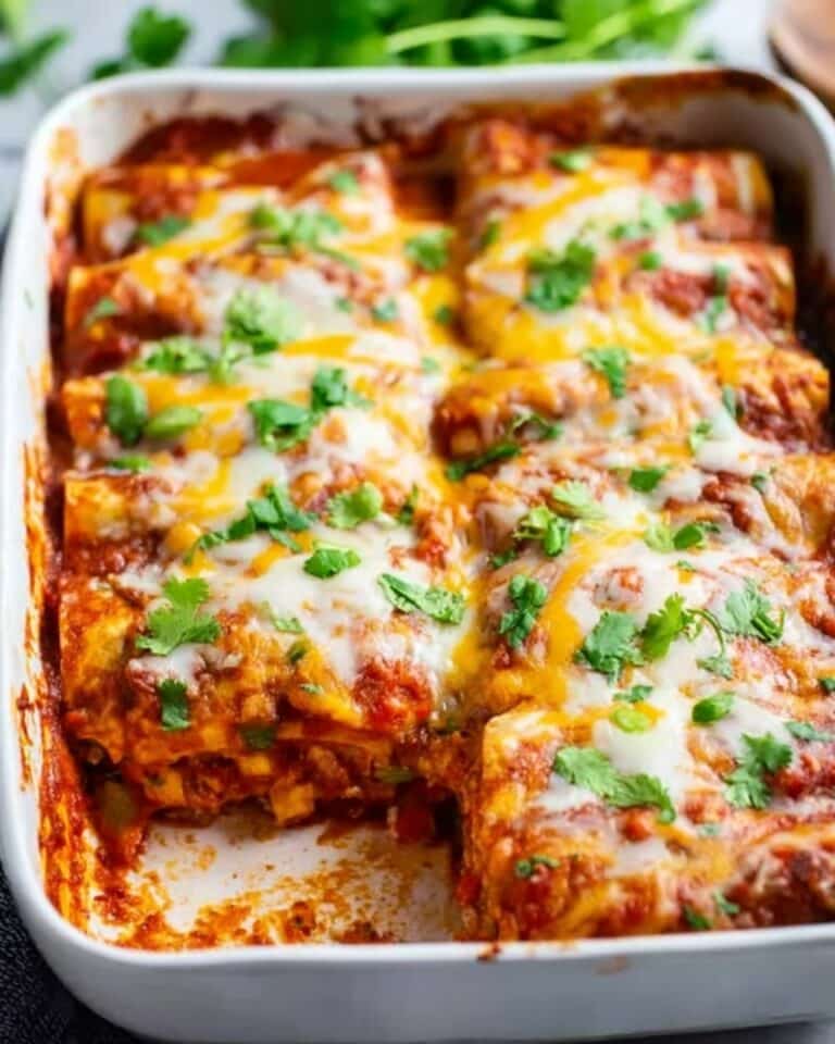 Vegetarian Black Bean Enchilada Casserole Recipe