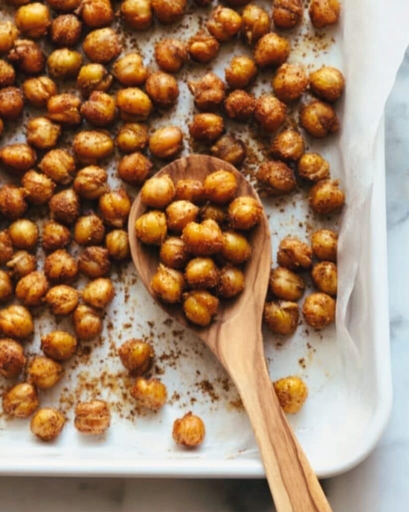 Easy Crispy Oven Roasted Chickpeas Recipe