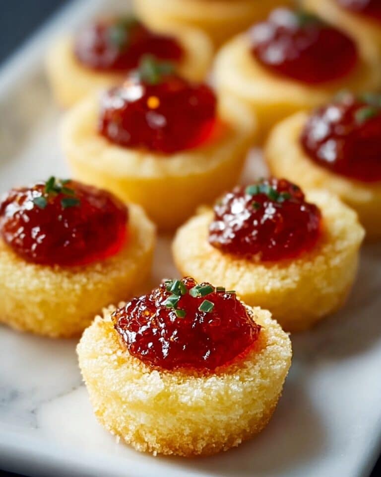 Cheesy Thumbprint Appetizers with Hot Pepper Jelly Recipe