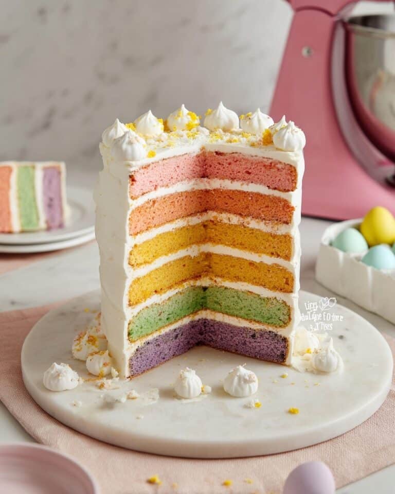 Vegan Rainbow Layer Cake Recipe