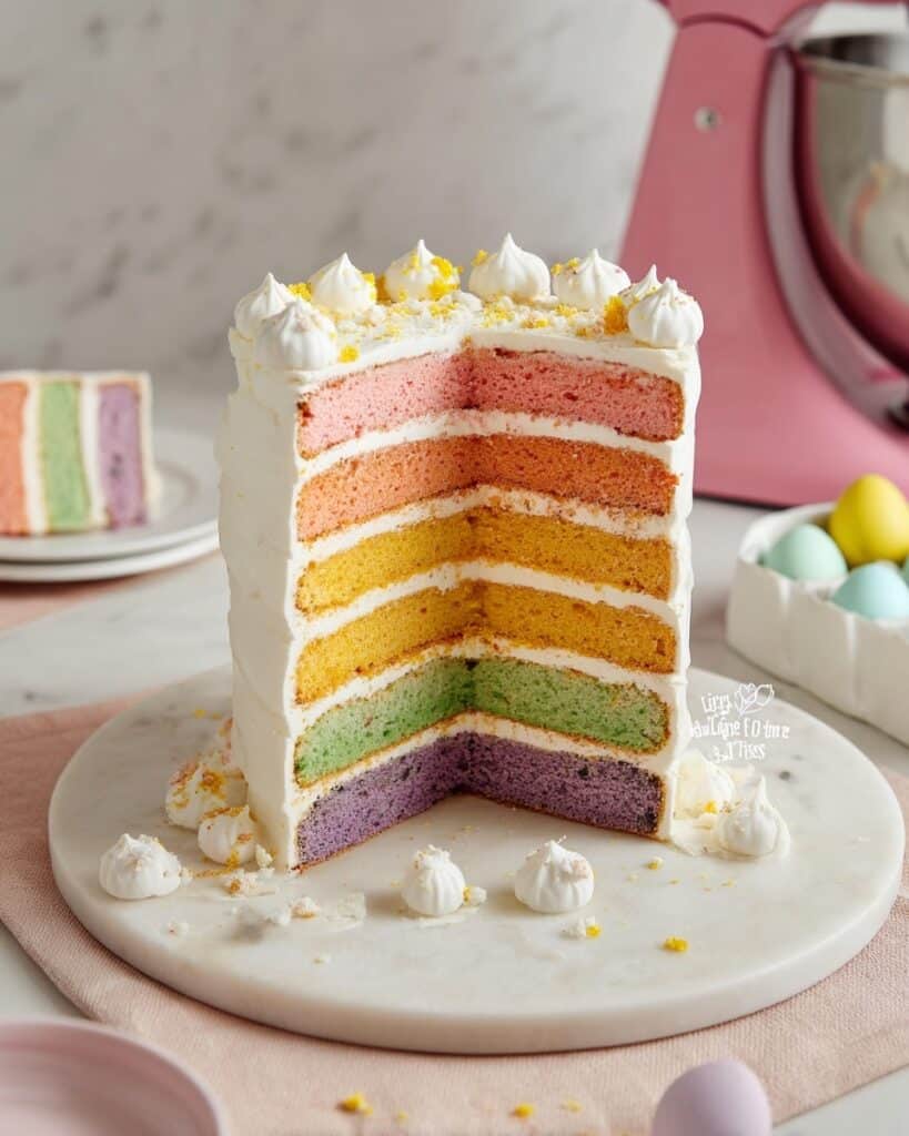 Vegan Rainbow Layer Cake Recipe