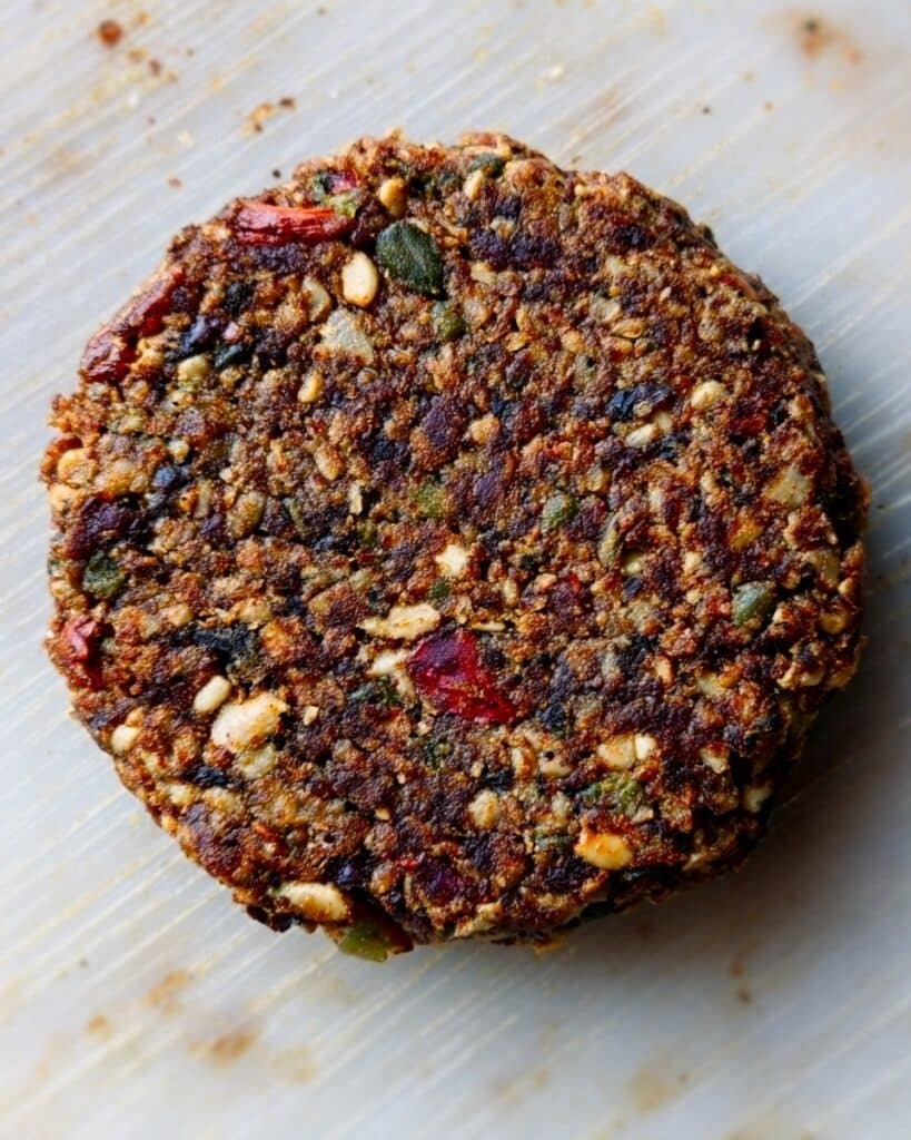 Raw Vegan Sun-Dried Tomato and Vegetable Burgers Recipe