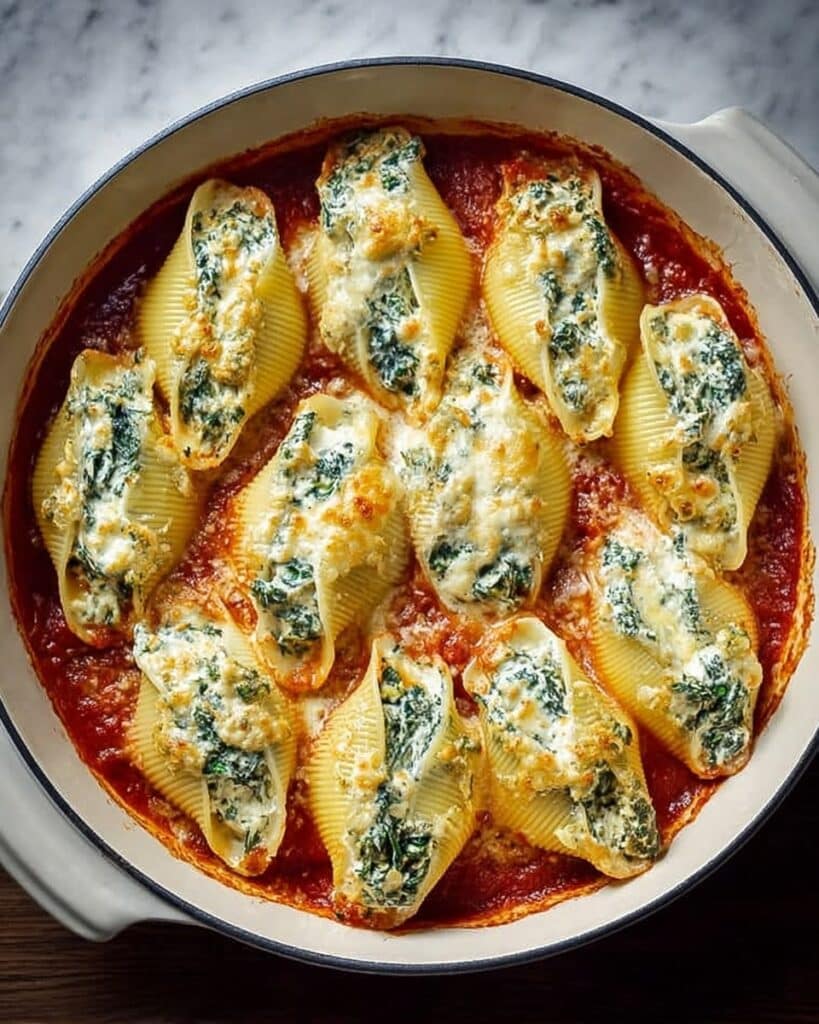 Spinach and Ricotta Stuffed Shells Recipe