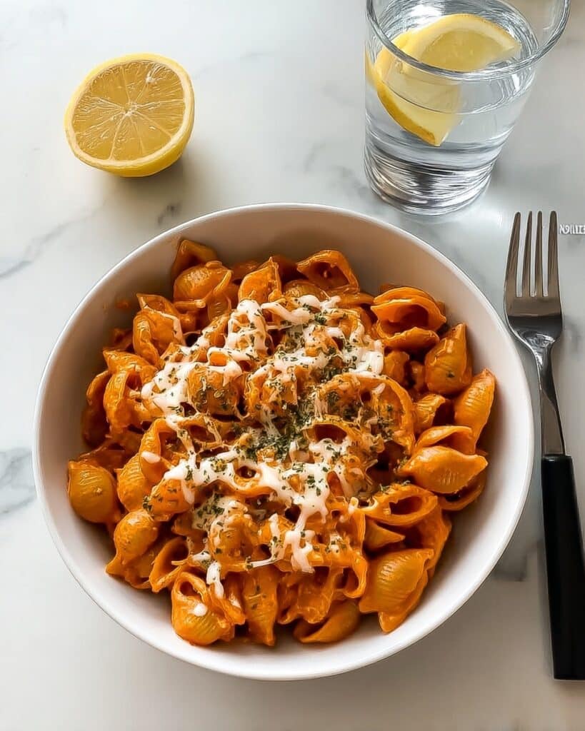 Cheesy Chicken Pasta in a Velvety Tomato Cream Sauce Recipe