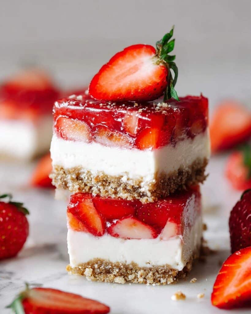 Gluten-Free Strawberry Cheesecake Bars Recipe