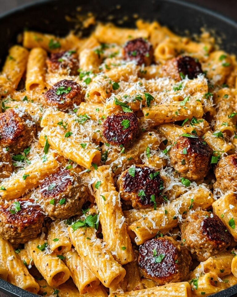 One Pot Creamy Cajun Sausage Pasta Recipe