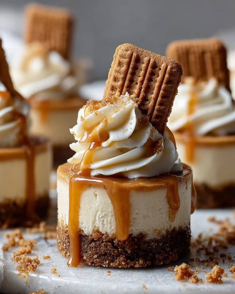 Mini Gingerbread Cheesecakes with Biscoff Cookie Crust Recipe