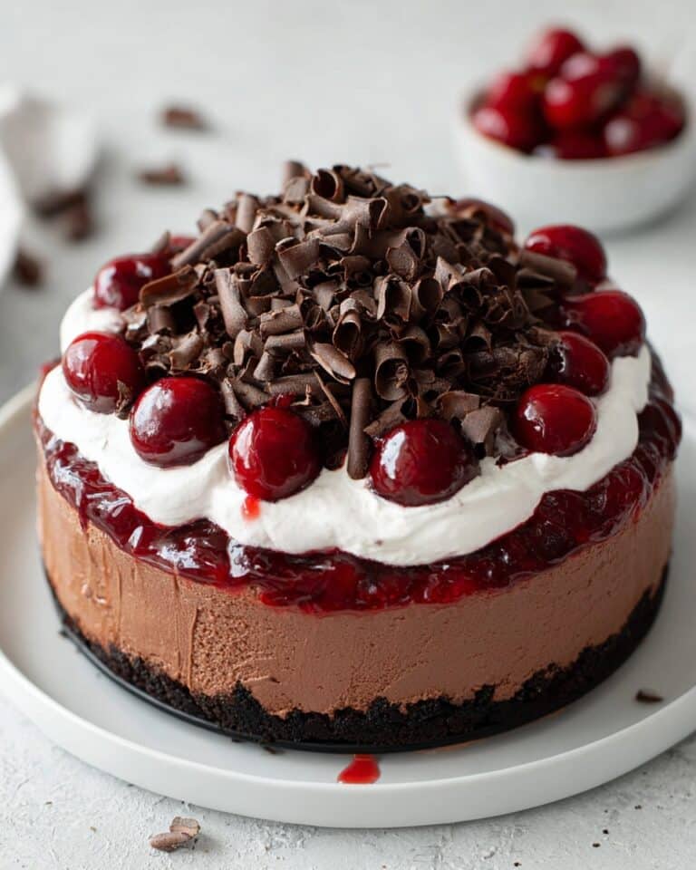 No Bake Black Forest Cheesecake (Vegan) Recipe