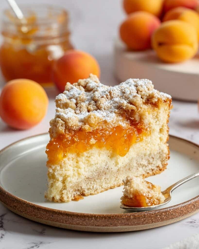 Vegan Apricot Crumb Cake Recipe