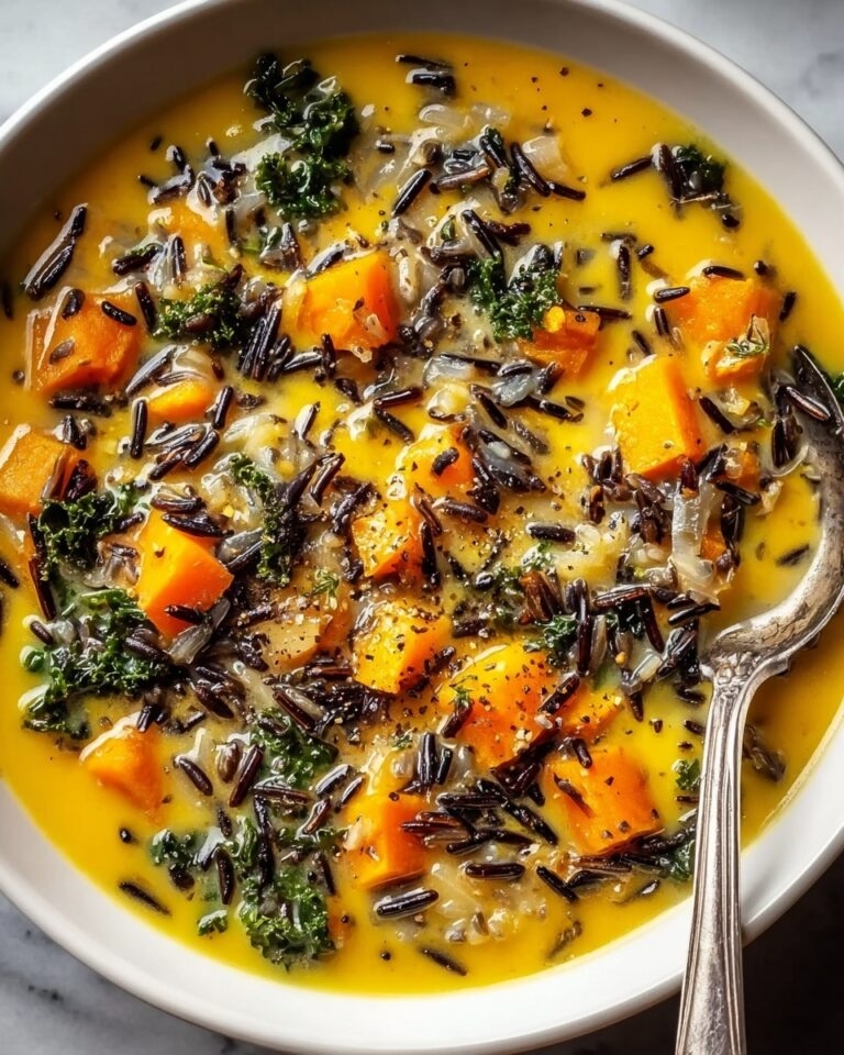 Nourishing Vegan Pumpkin Wild Rice Soup Recipe