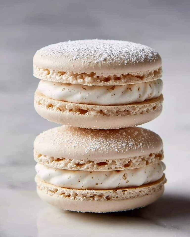 Vegan Macarons with Aquafaba and Vanilla Cream Filling Recipe