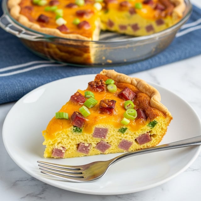 Ham and Cheese Hash Brown Quiche Recipe
