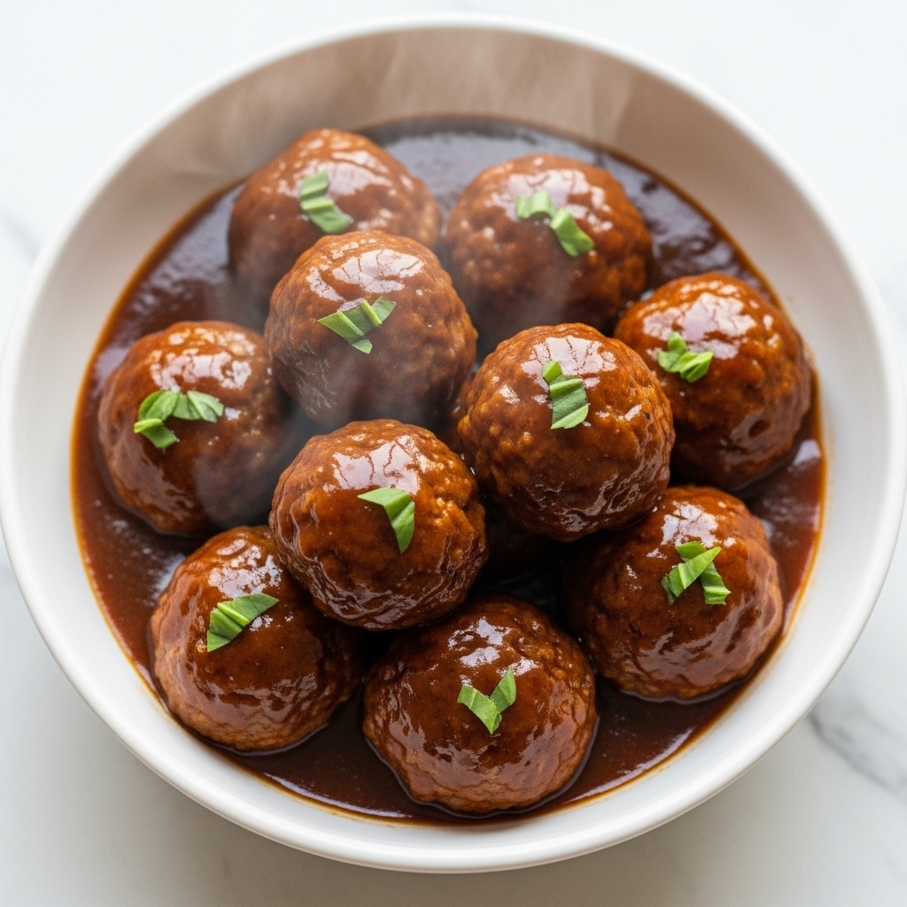 Slow Cooker Bourbon Apple Butter Meatballs Recipe
