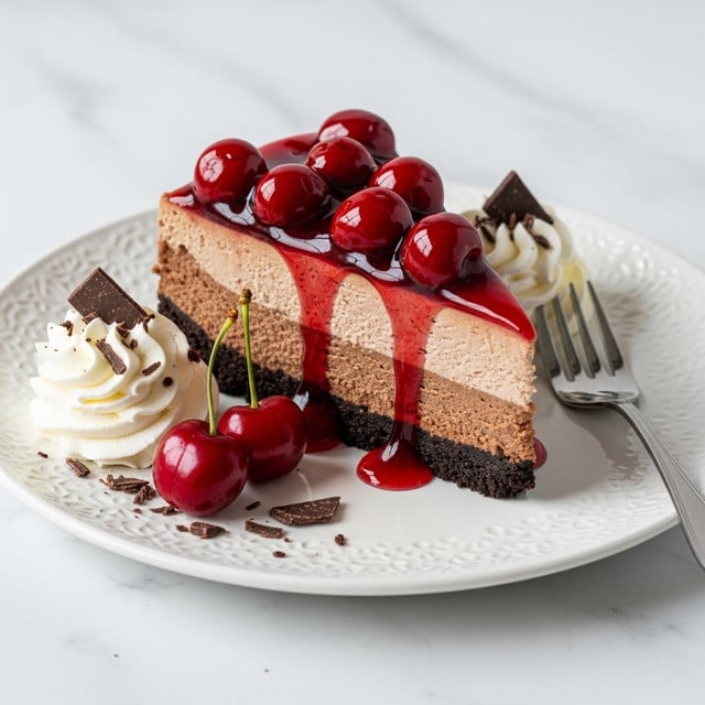 Dark Chocolate Cherry Cheesecake Recipe