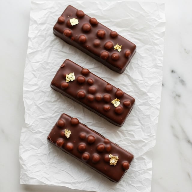 Vanilla Salted Caramel Peanut Bars with Dark Chocolate Coating Recipe