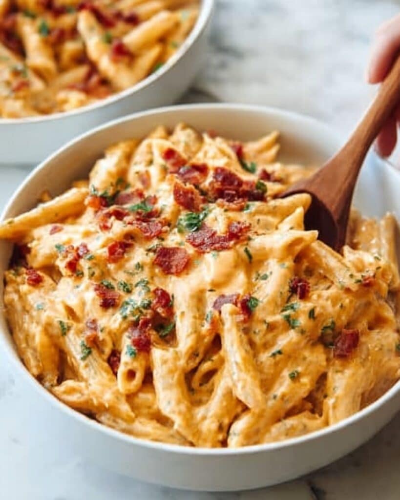 Cheesy Chicken Bacon Ranch Pasta Bake Recipe