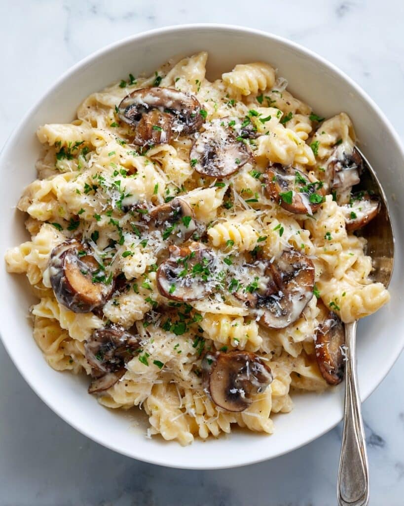 One-Pot Creamy Mushroom Orzo Recipe