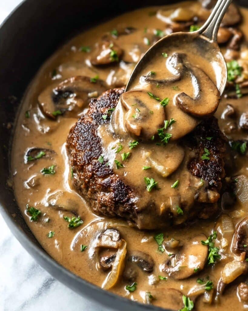 Salisbury Steak with Mushroom Gravy Recipe