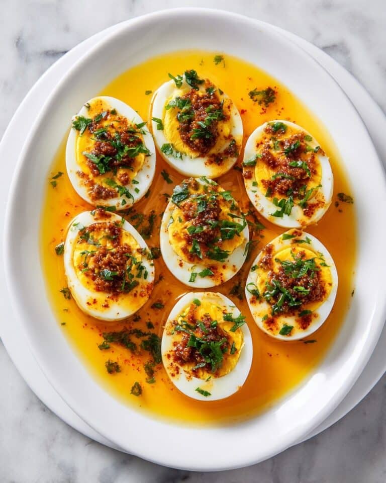 Cajun Boiled Eggs with Spicy Garlic Butter Sauce: Keto Late-Night Snack Recipe