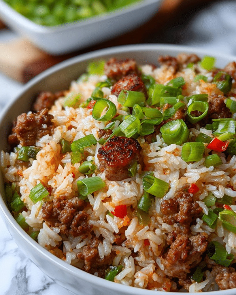 Flavorful Jailhouse Rice: Easy One-Pot Smoked Sausage and Bean Pilaf Recipe