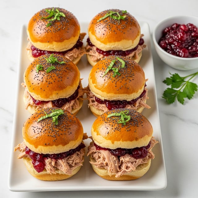 Leftover Turkey & Cranberry Sliders (Easy Holiday Leftover Recipe) Recipe