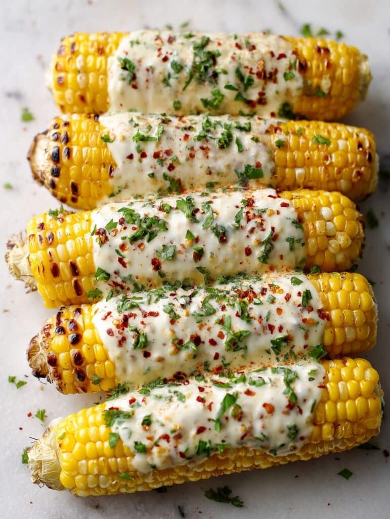Cheesy Garlic Butter Corn on the Cob Recipe