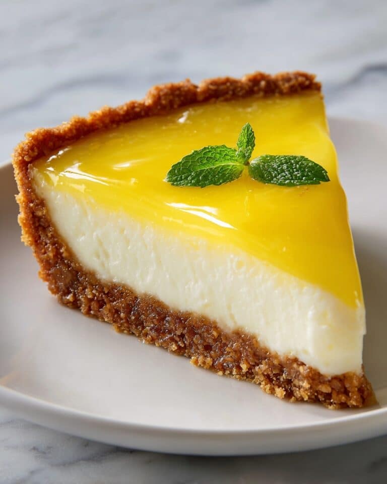 Classic Orange Tart with Pistachio and Mint Garnish Recipe