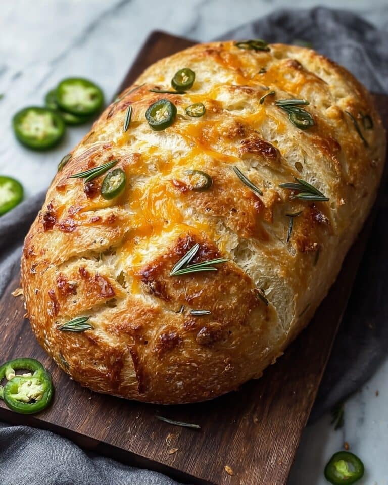 Cheddar Jalapeño Sourdough Bread Recipe