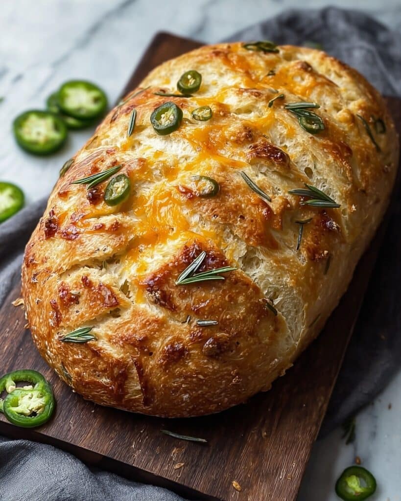 Cheddar Jalapeño Sourdough Bread Recipe