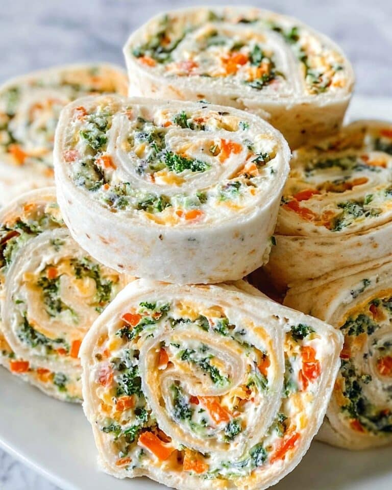 Vegan Veggie Pinwheels with Broccoli and Carrots Recipe