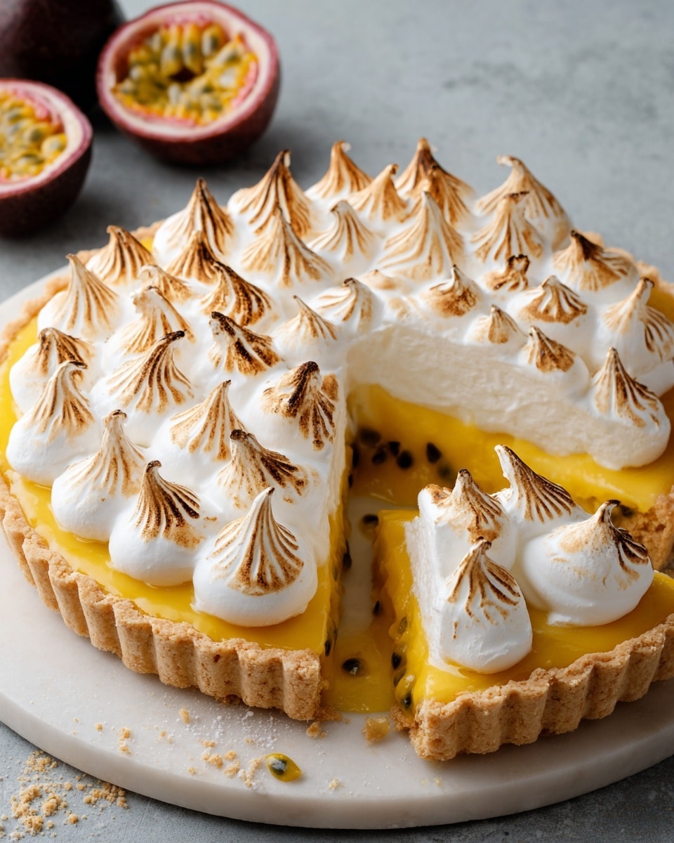 Passionfruit Tart with Toasted Meringue Recipe