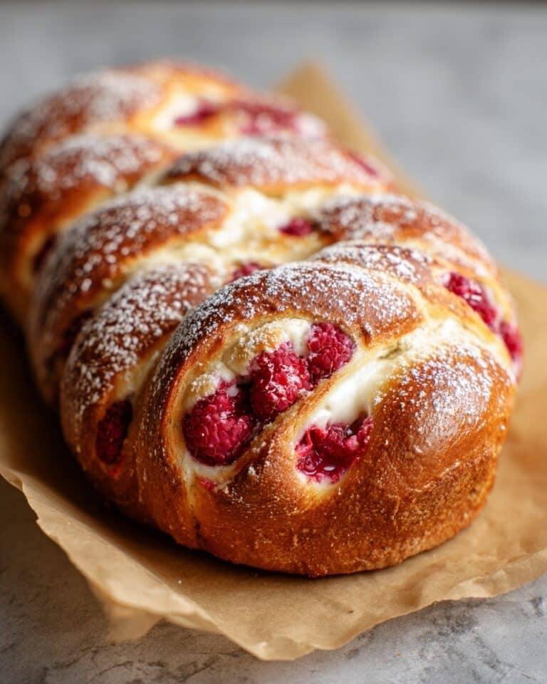 Raspberry Cheesecake Brioche Recipe
