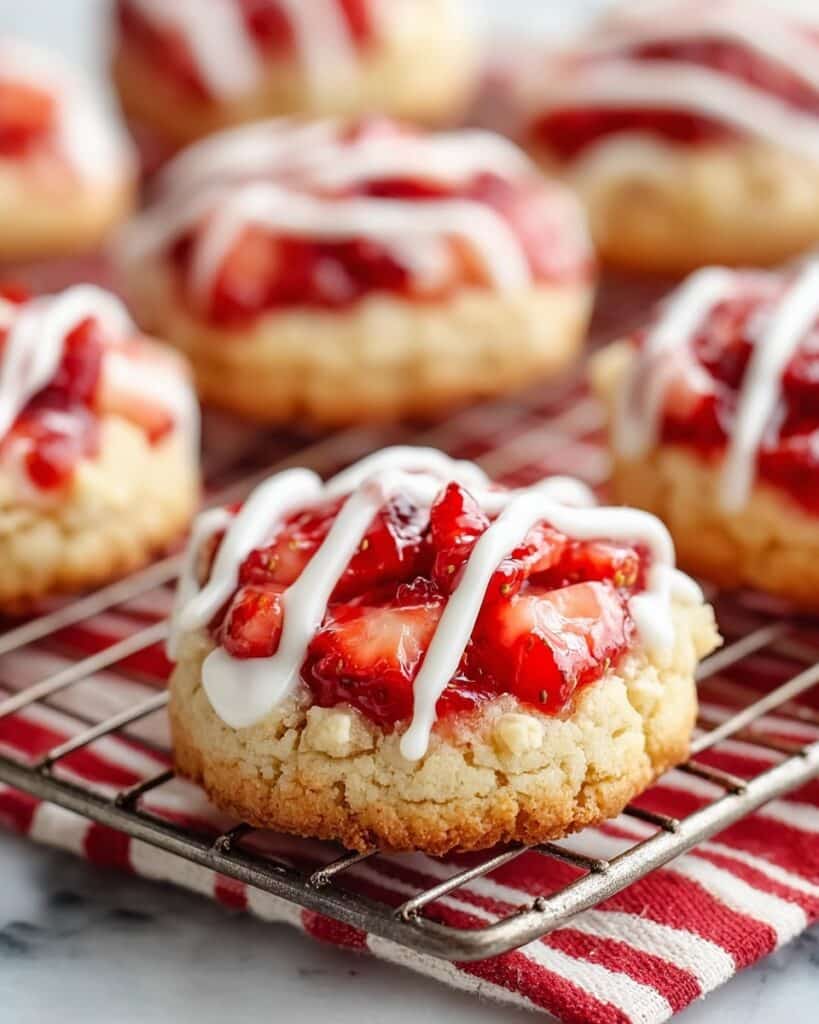 Homemade Strawberry Shortcake Butter Cookies Recipe