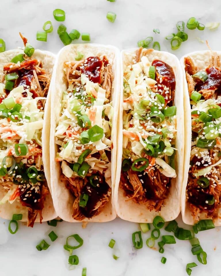 Korean BBQ Tacos with Quick Kimchi Recipe