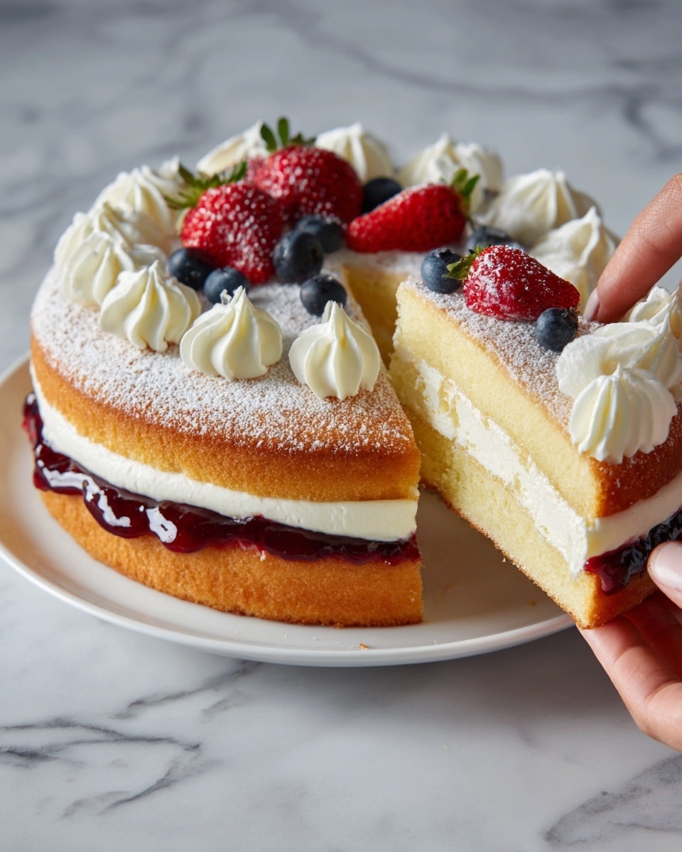 Exquisite Berry Cream Pastry Cake Recipe
