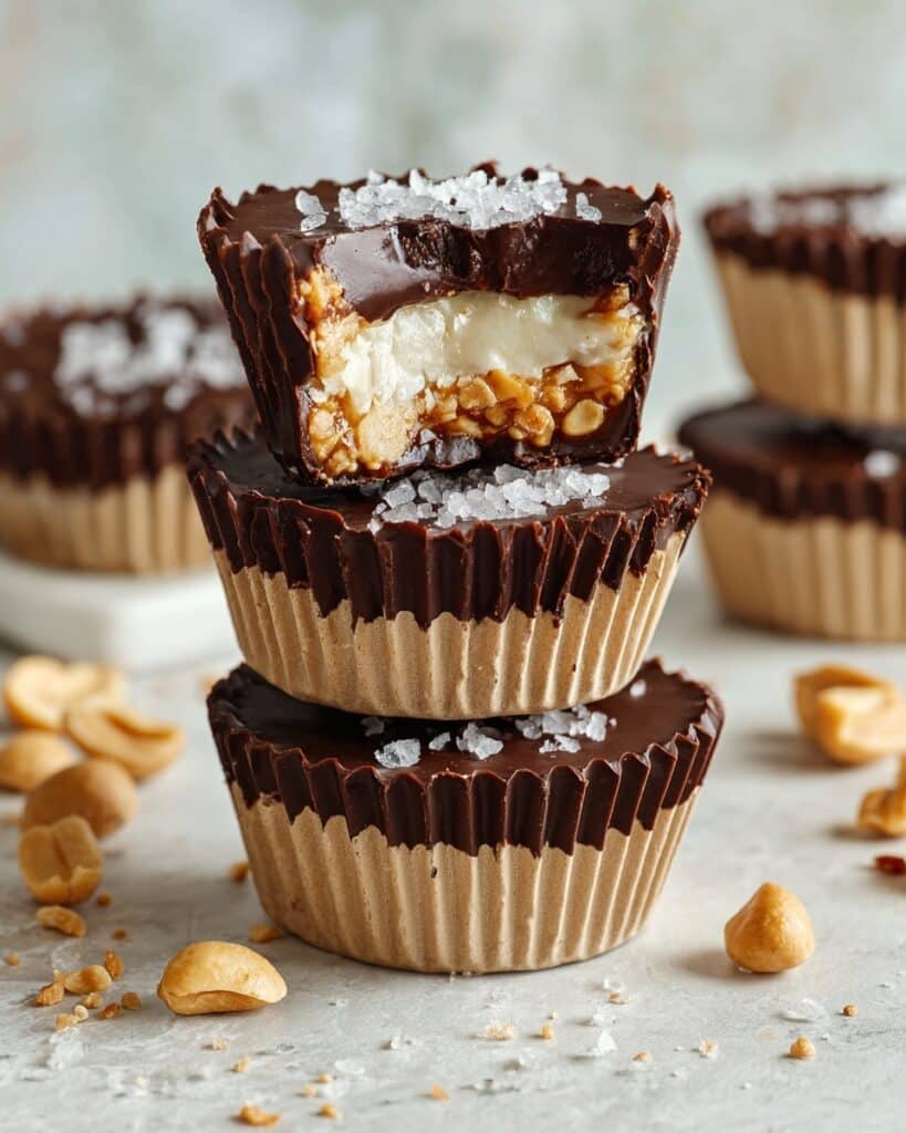 Salted Chocolate Peanut Butter Banana Cups Recipe