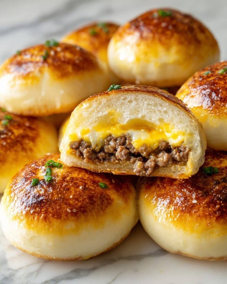 Garlic Parmesan Cheeseburger Bombs Recipe