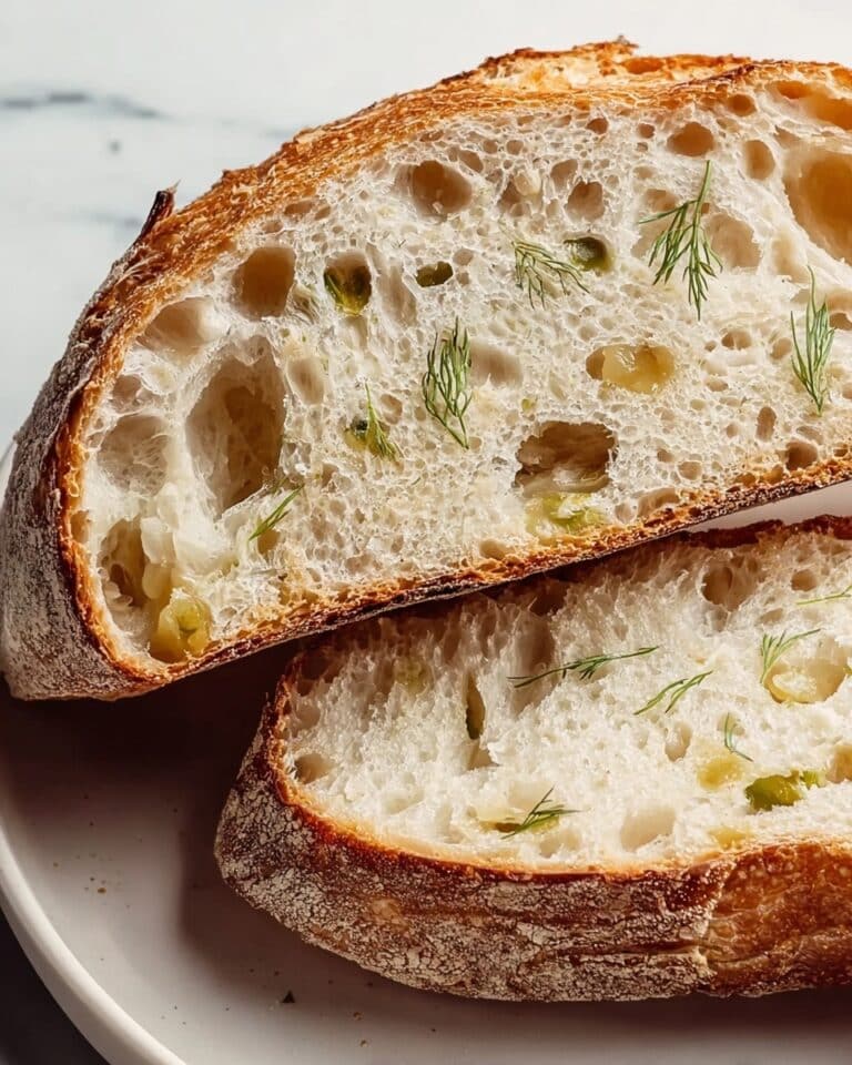 Tangy Dill Pickle Sourdough Bread Recipe