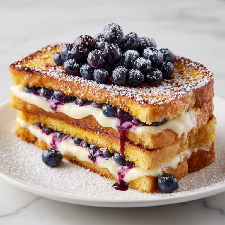 Blueberry Cheesecake Stuffed French Toast Recipe