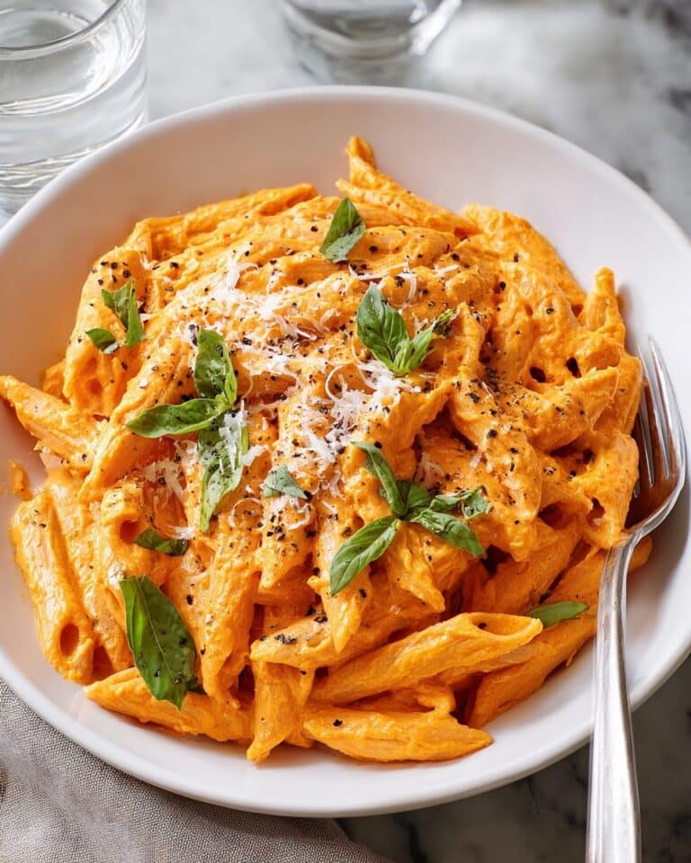 Creamy Roasted Red Pepper Pasta Recipe