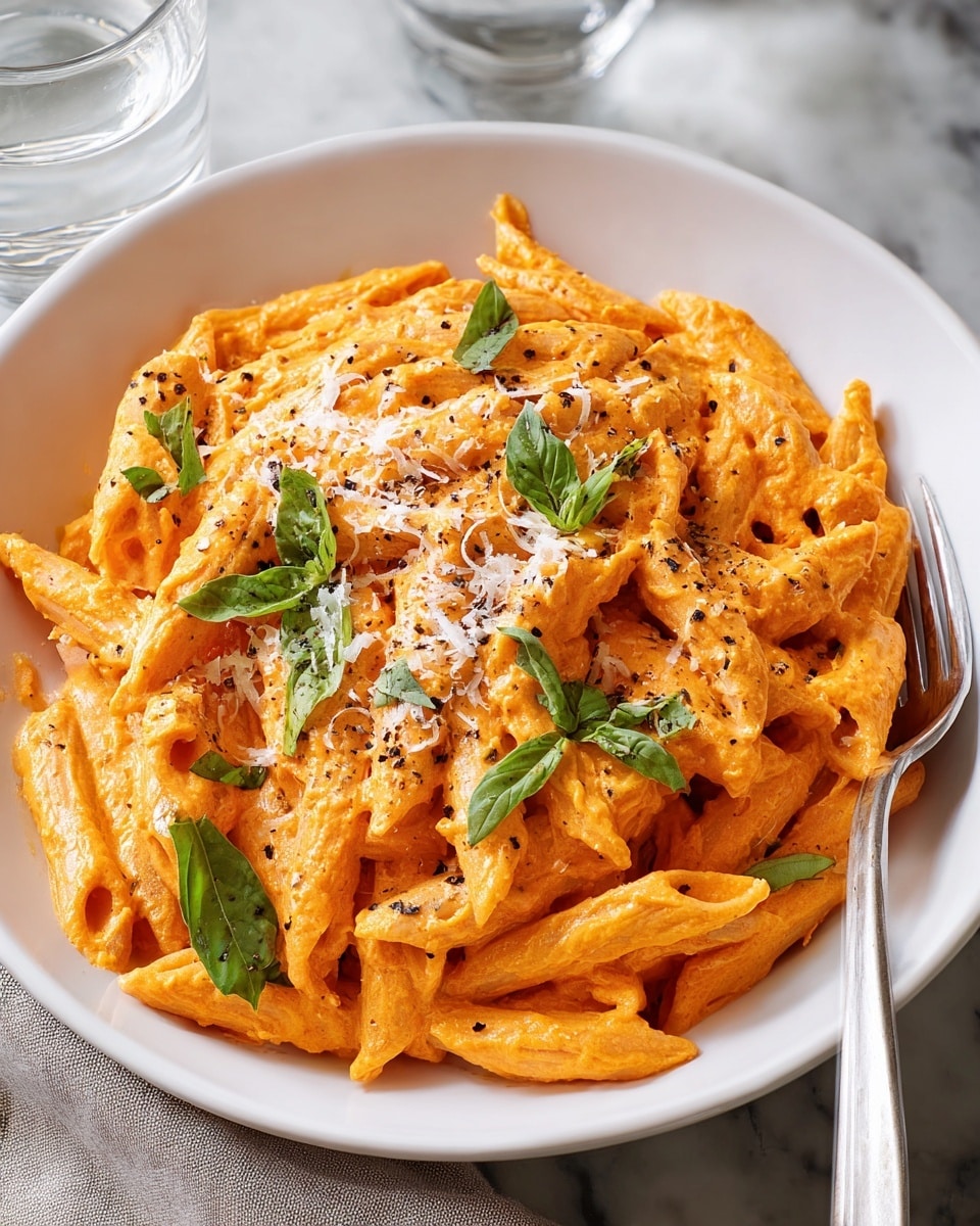 Creamy Roasted Red Pepper Pasta Recipe