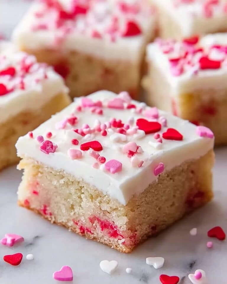 Chewy Valentine Sugar Cookie Bars Recipe