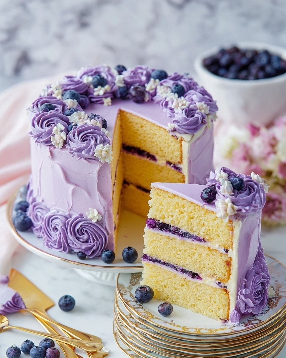 Lavender Cake Recipe with Lavender Buttercream Frosting Recipe