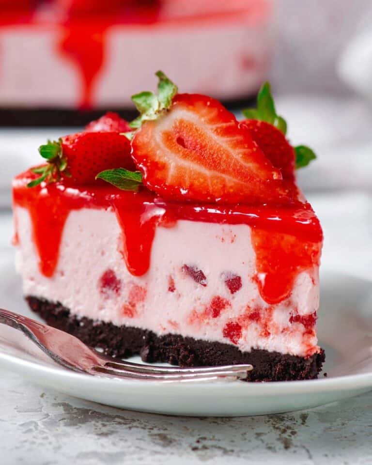 No Bake Strawberry Cheesecake Recipe
